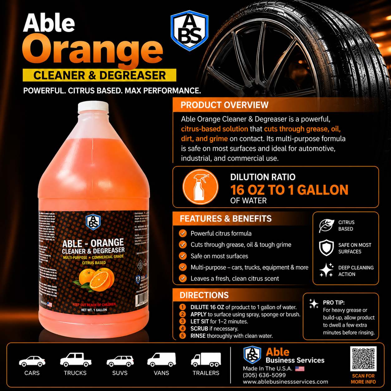 Able Orange Multipurpose Degreaser