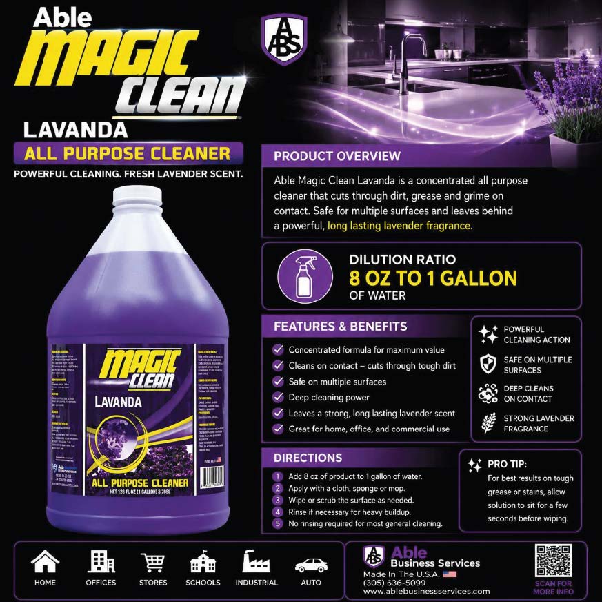 Magic Clean All Purpose Cleaner Lavender