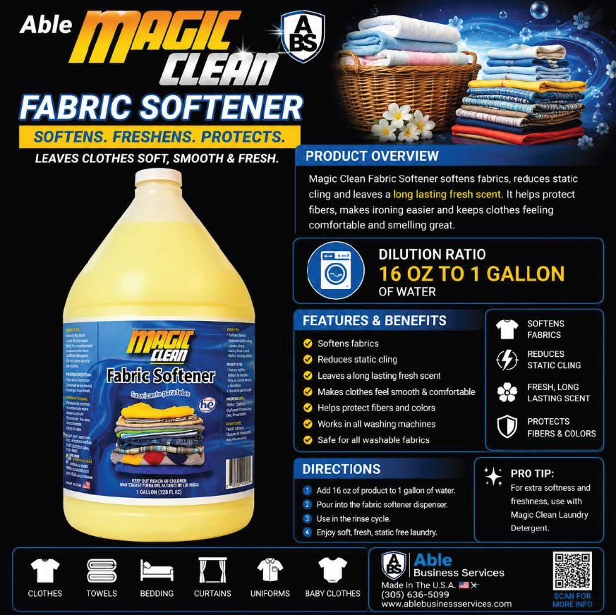 Able's Magic Clean Fabric Softener