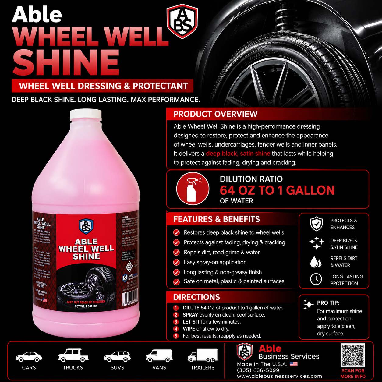 Able Wheel Well Shine